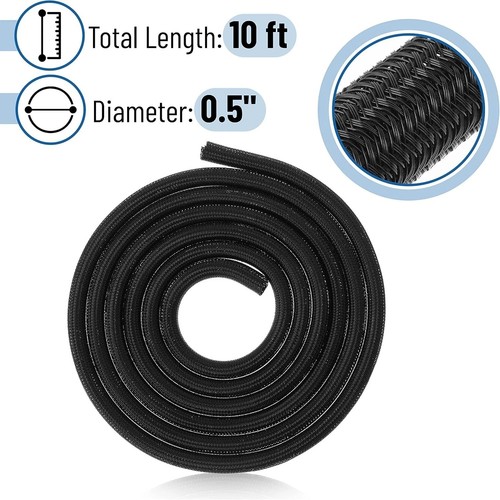 Split braided cable sleeve - split,